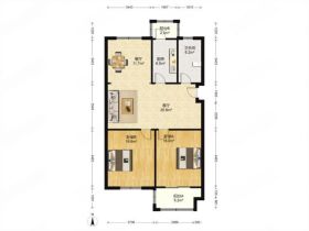 公园佳苑 2室2厅1卫 107.9m&sup2;