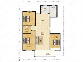 凤凰莱茵苑 3室2厅1卫 126.00m&sup2;