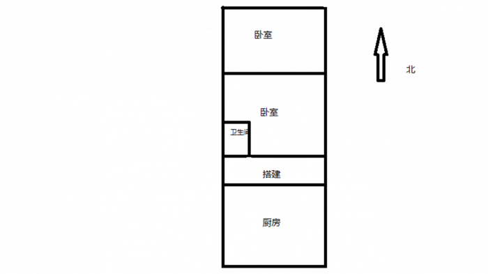 青年中路9号 1室1厅1卫 38m&sup2;