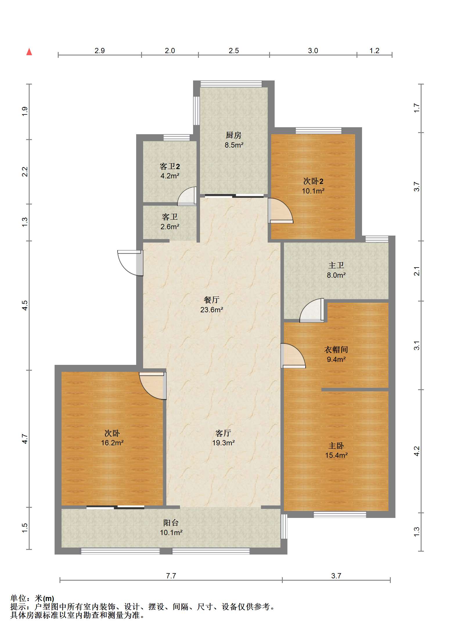 永怡家园 3室2厅2卫 146.21m&sup2;