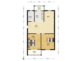 天山花苑 2室2厅1卫 98m&sup2;
