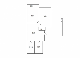 北濠桥东村 2室1厅1卫 69m&sup2;
