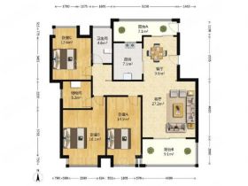 尚海城 3室2厅1卫 131m&sup2;