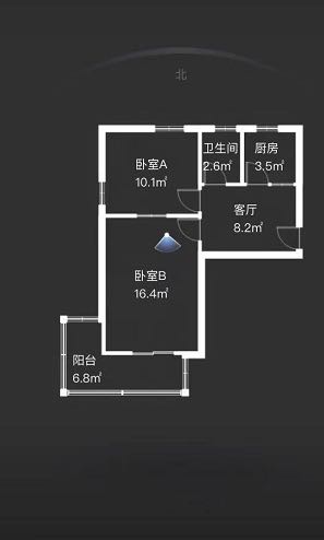 青年中路9号 2室1厅1卫 58.13m&sup2;