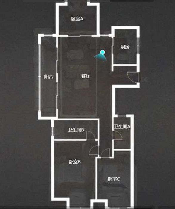 万科金域蓝湾 3室2厅2卫 133m&sup2;