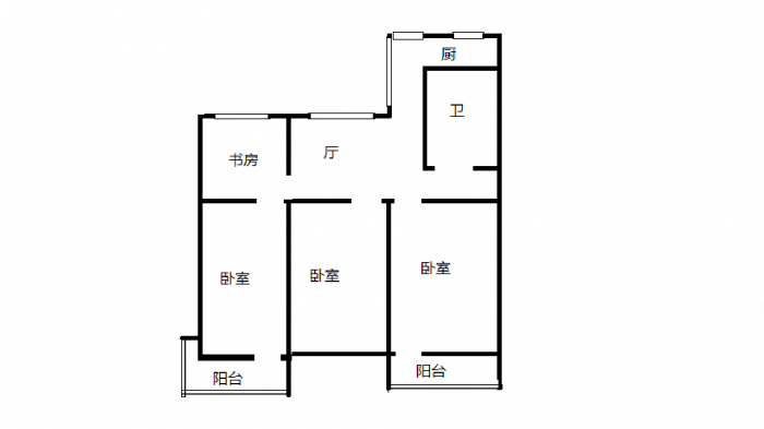 北郭新村 3室1厅1卫 99.8m&sup2;