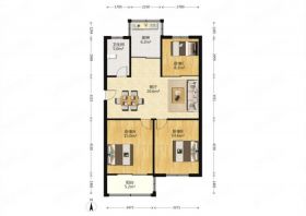天山花苑 3室1厅1卫 94m&sup2;