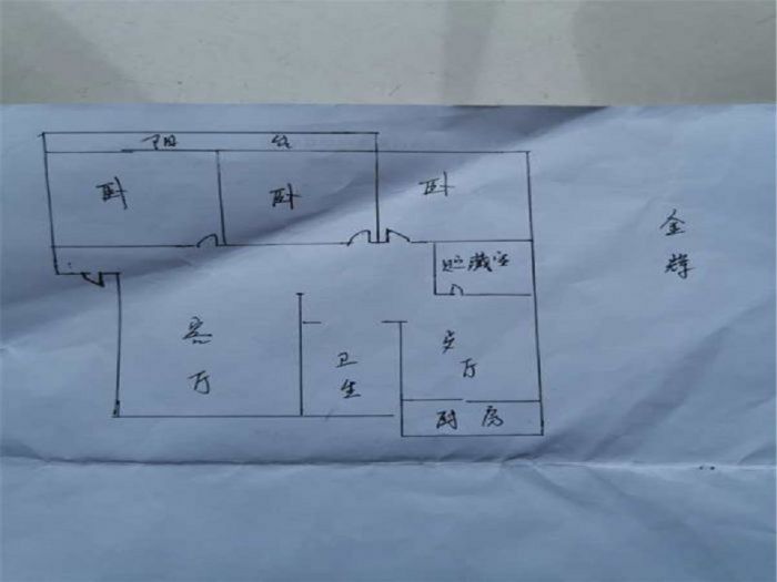 金辉花园 3室2厅1卫 138.09m&sup2;