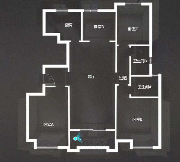 中海碧林湾 4室2厅2卫 137m&sup2;