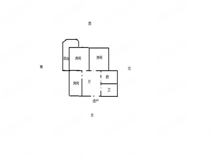 学田苑 3室1厅1卫 73m&sup2;