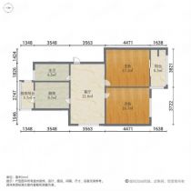 丽康花园 2室2厅1卫 93m&sup2;