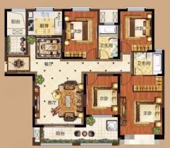 华强城 4室2厅2卫 158m&sup2;