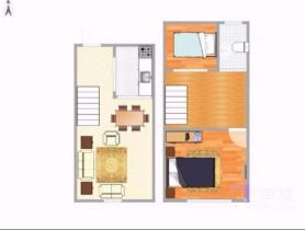 紫阳开心公寓 2室2厅2卫 58.23m&sup2;