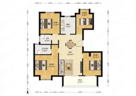 新城香溢紫郡 4室2厅2卫 122m&sup2;