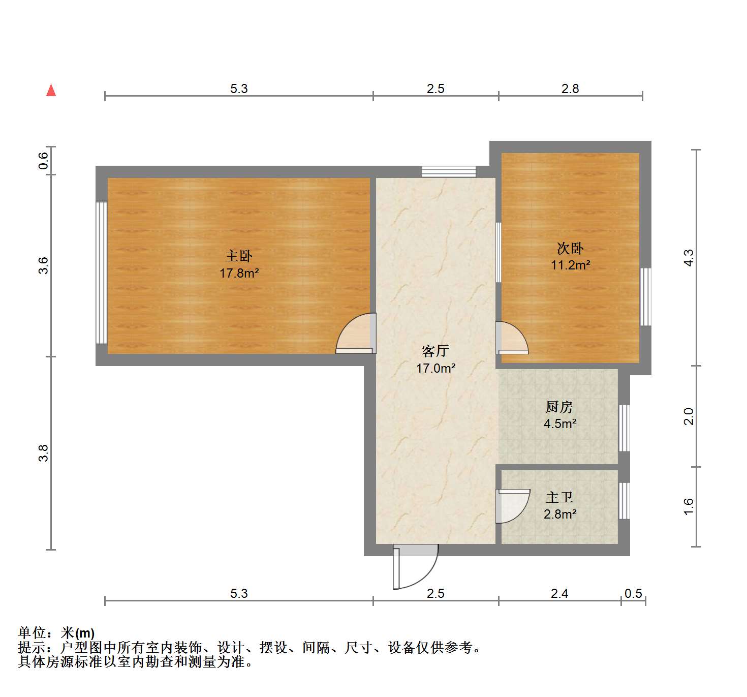 新建路新村(新建花苑) 2室1厅1卫 61.24m&sup2;
