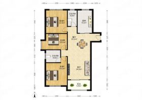 景华城 3室2厅2卫 132m&sup2;