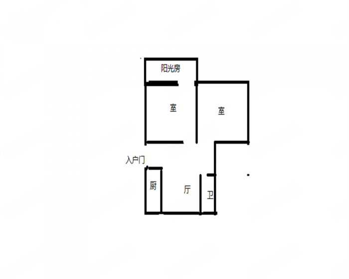 紫东花苑 2室1厅1卫 64m&sup2;