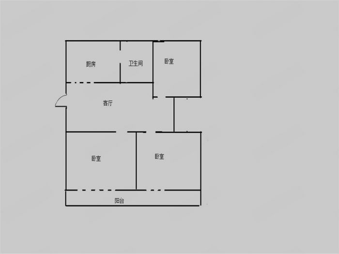 学田北苑 3室1厅1卫 98m&sup2;