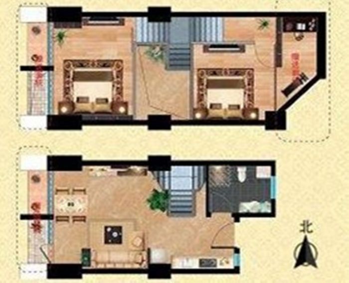 尚海城 2室1厅1卫 89.00m&sup2;