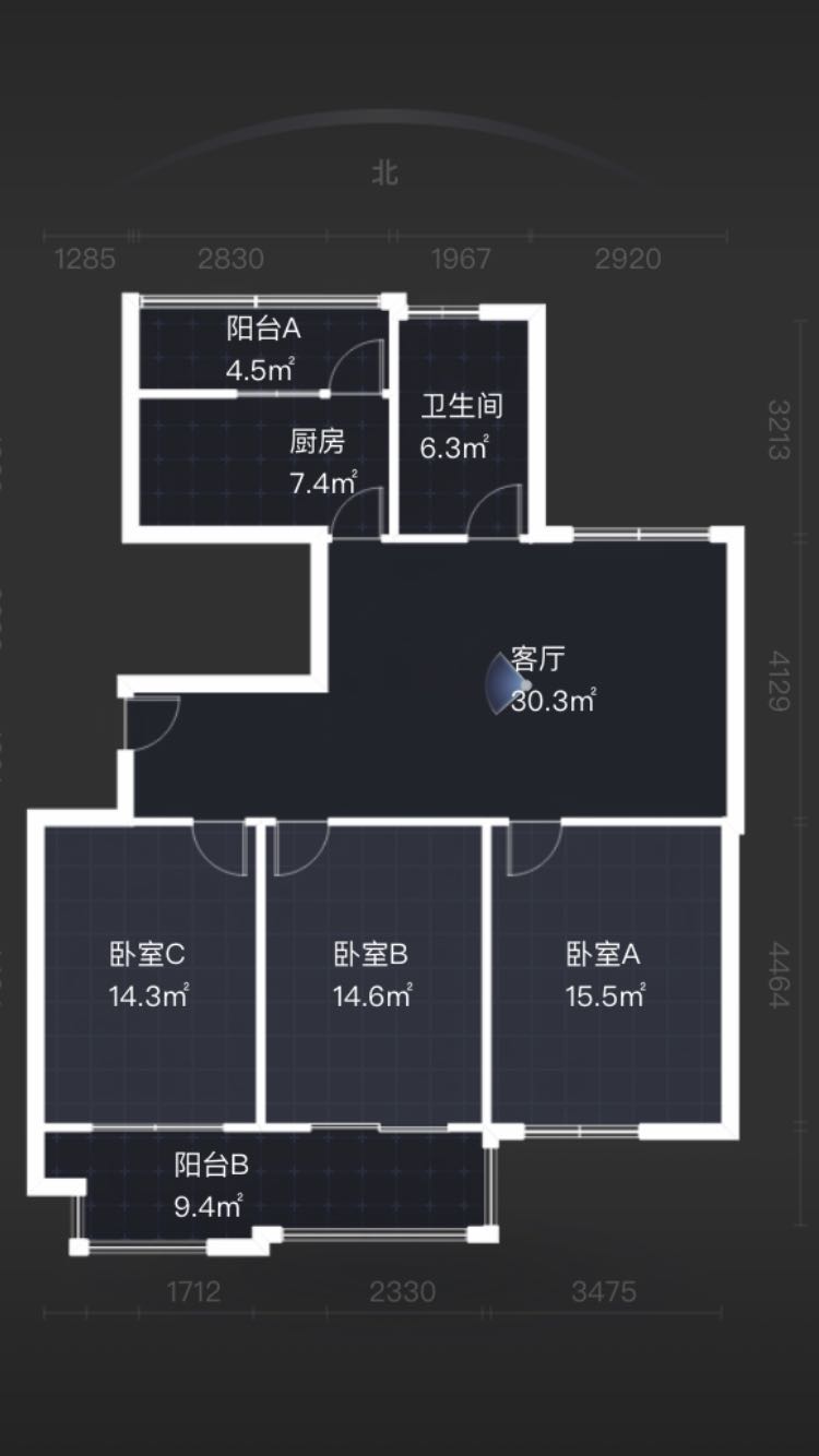 外滩花苑 3室2厅1卫 125m&sup2;