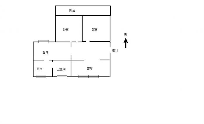 教育新村 2室2厅1卫 92m&sup2;