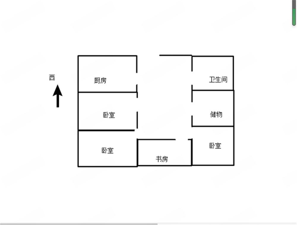 五山新苑 3室1厅1卫 70m&sup2;