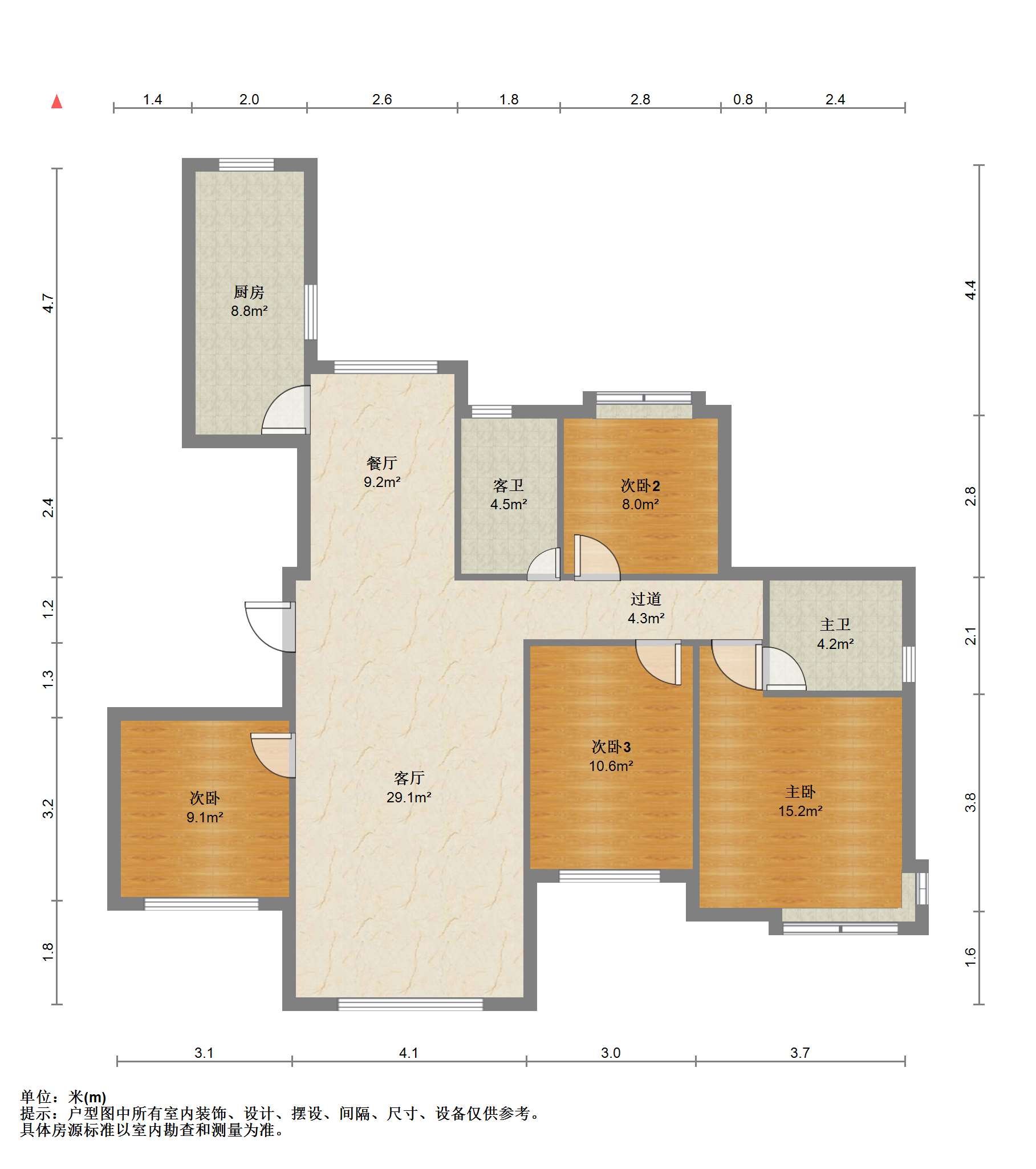 万达华府 1室0厅0卫 142.00m&sup2;