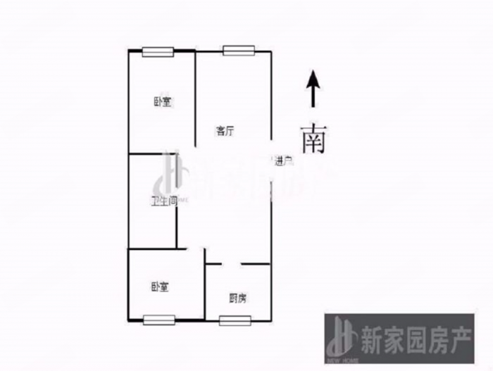 锦安花园 2室1厅1卫 89.53m&sup2;