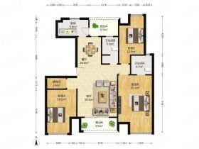 江景花园 3室2厅2卫 125m&sup2;