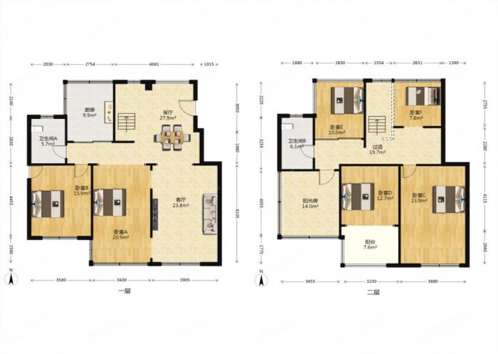 御景澜庭 4室2厅2卫 131.11m&sup2;
