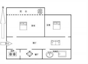 世纪东城 1室厅卫 124m&sup2;