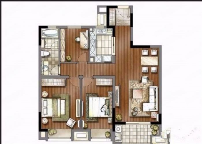 时代尚城 3室2厅2卫 141.96m&sup2;