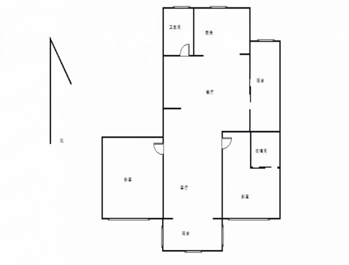 德诚翠湖湾 2室2厅1卫 109m&sup2;