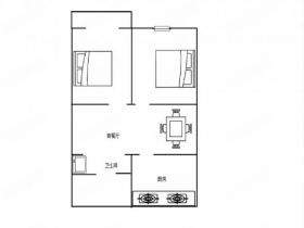 易家桥新村 2室1厅1卫 60.3m&sup2;