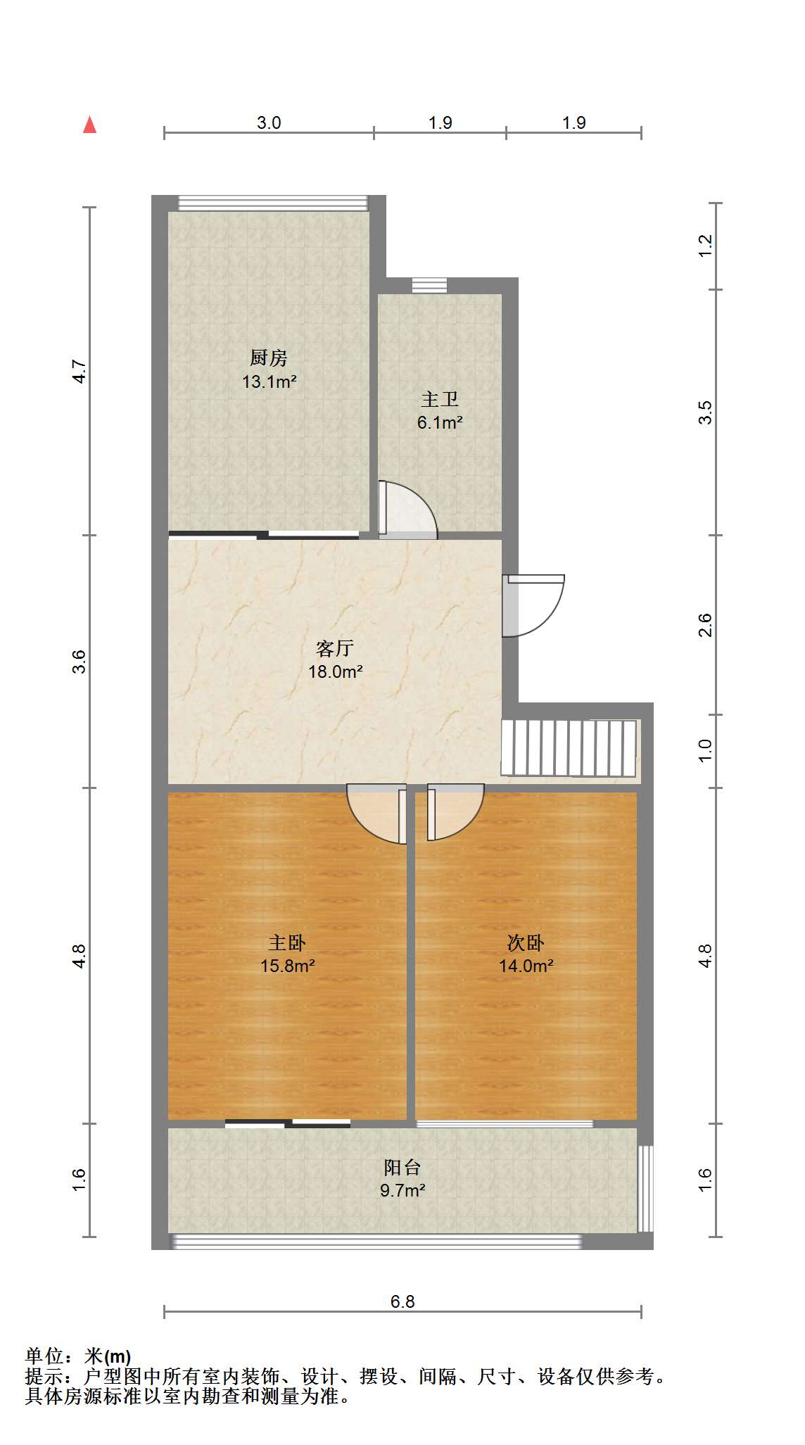 怡园新邸 3室4厅1卫 87.00m&sup2;