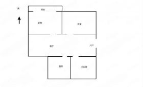 南川园 2室1厅1卫 65.3m&sup2;