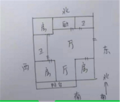 郭里园 3室2厅2卫 133m&sup2;