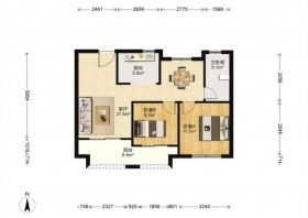 世茂新界 2室1厅1卫 92m&sup2;