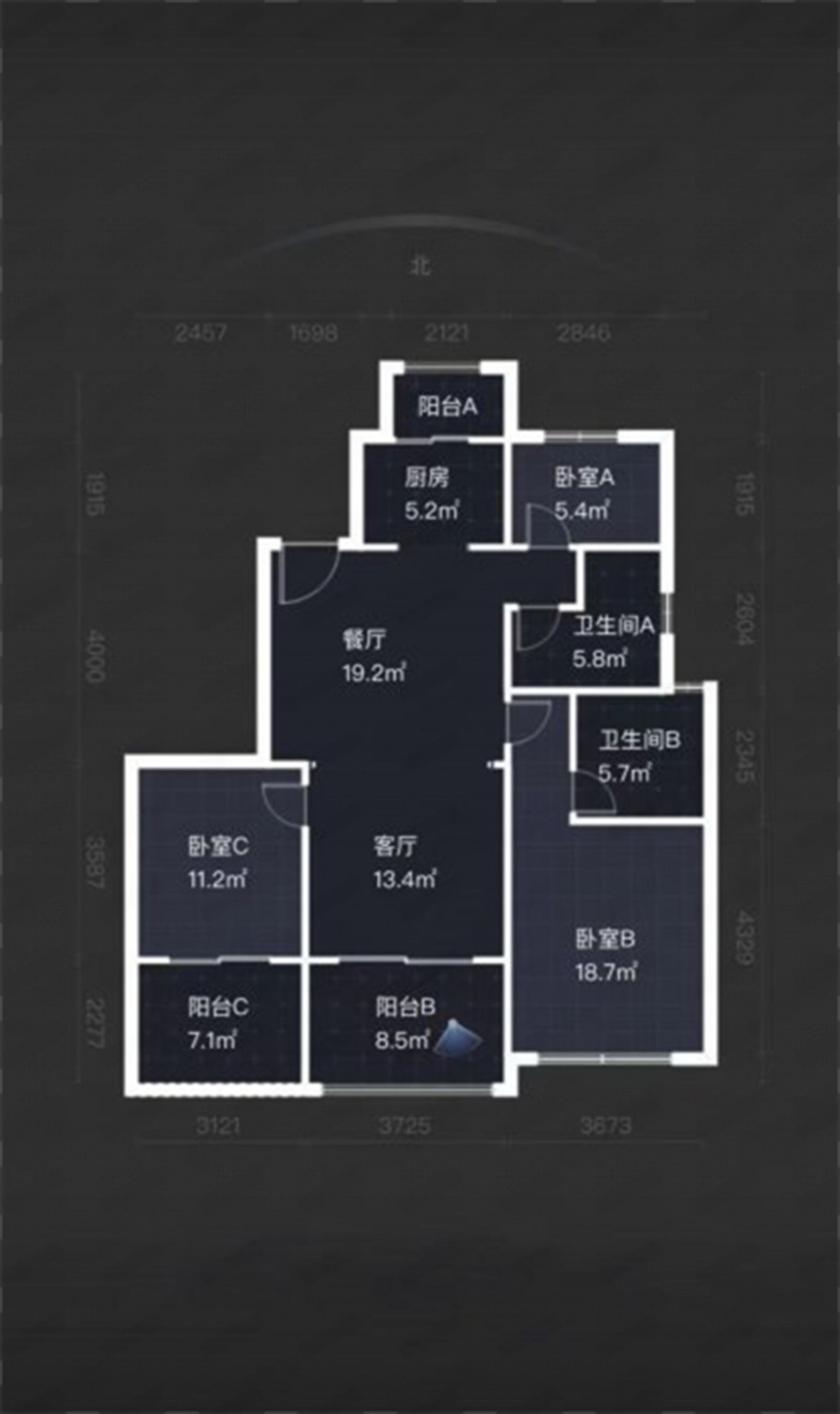 正泰江岸水苑 3室2厅2卫 123m&sup2;