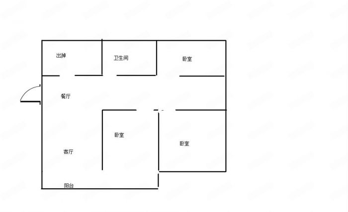 春晖花园 3室2厅1卫 136m&sup2;