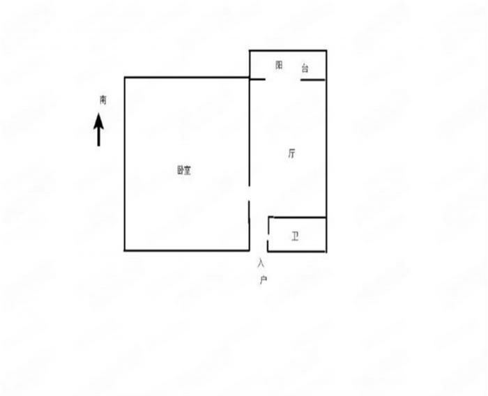 城南二村 1室1厅1卫 35m&sup2;