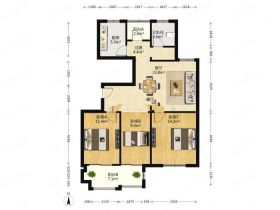兴石花园 3室1厅1卫 105.15m&sup2;