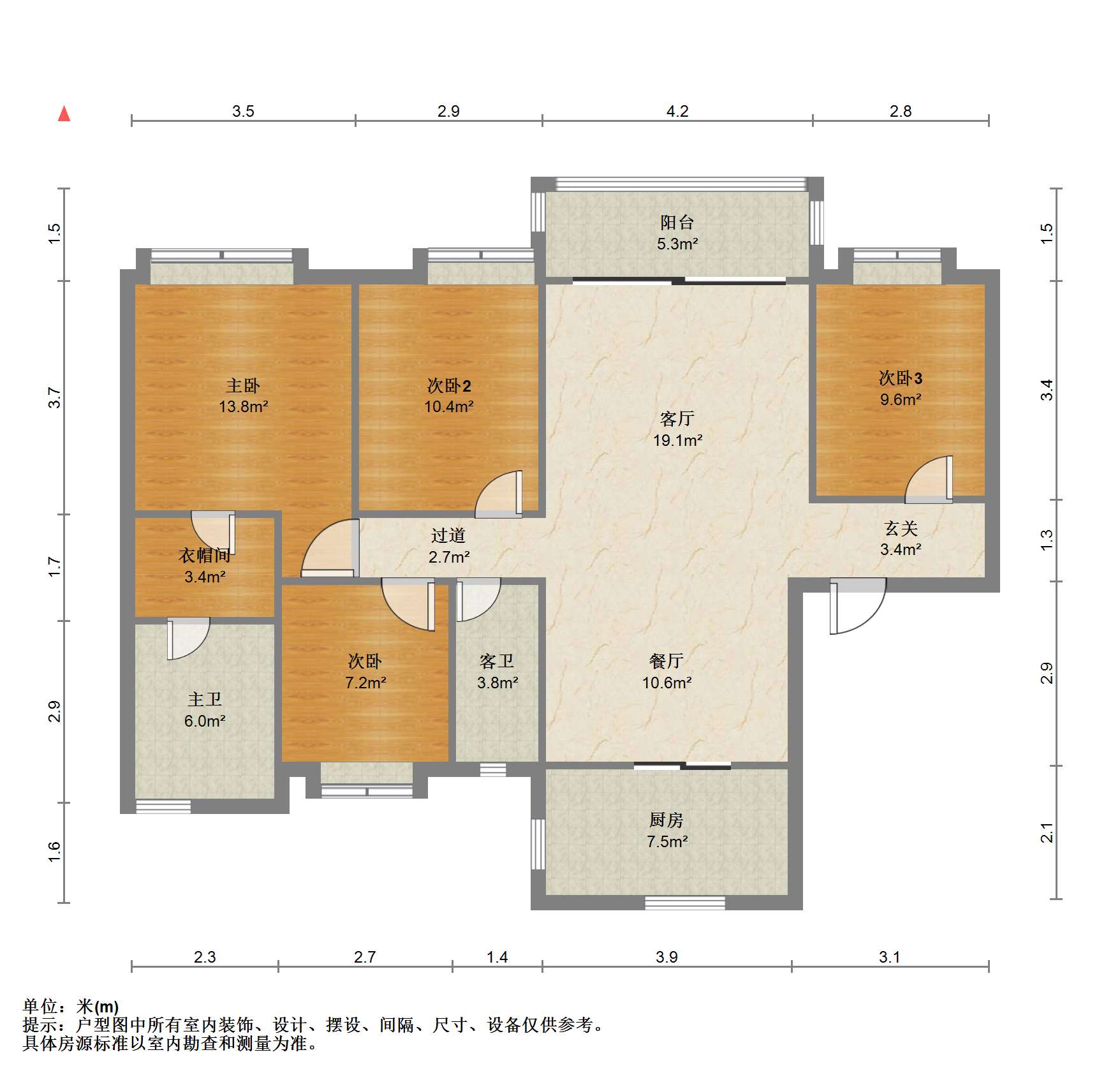 碧桂园御湖半岛 4室2厅2卫 171.8m&sup2;