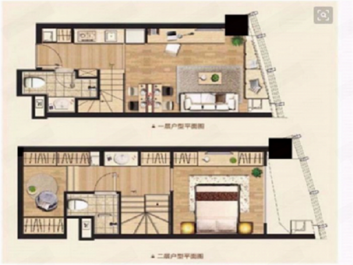中南世纪城 1室1厅1卫 42m&sup2;