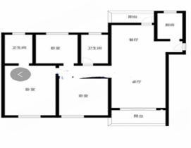 中海碧林湾 3室2厅2卫 128m&sup2;