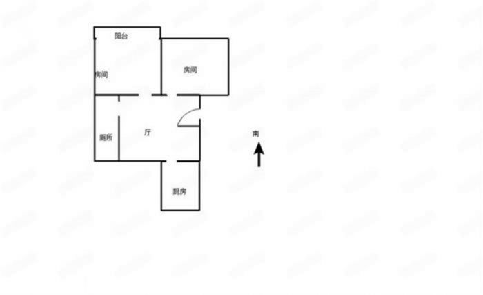 易家桥新村 2室1厅1卫 61.84m&sup2;