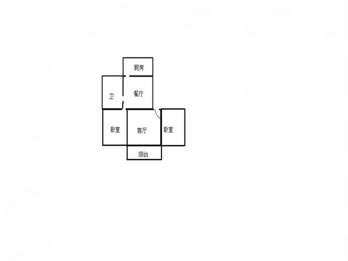 华威园 3室1厅1卫 83.34m&sup2;