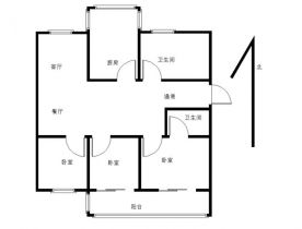 德民花苑北区 3室2厅2卫 138m&sup2;
