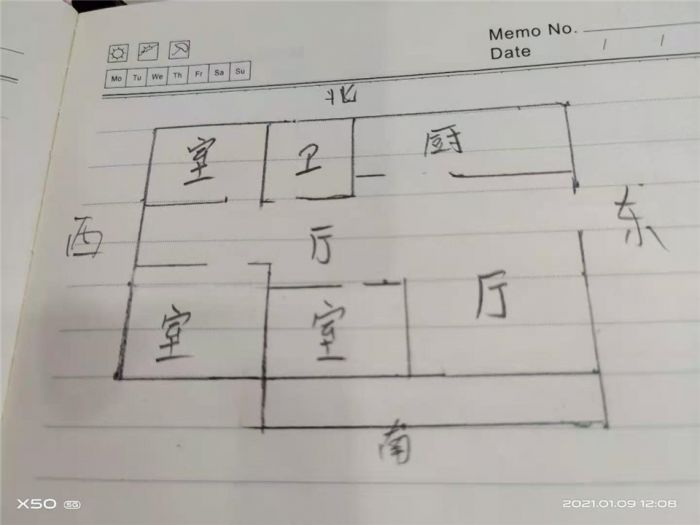 千禧园 3室2厅1卫 130m&sup2;