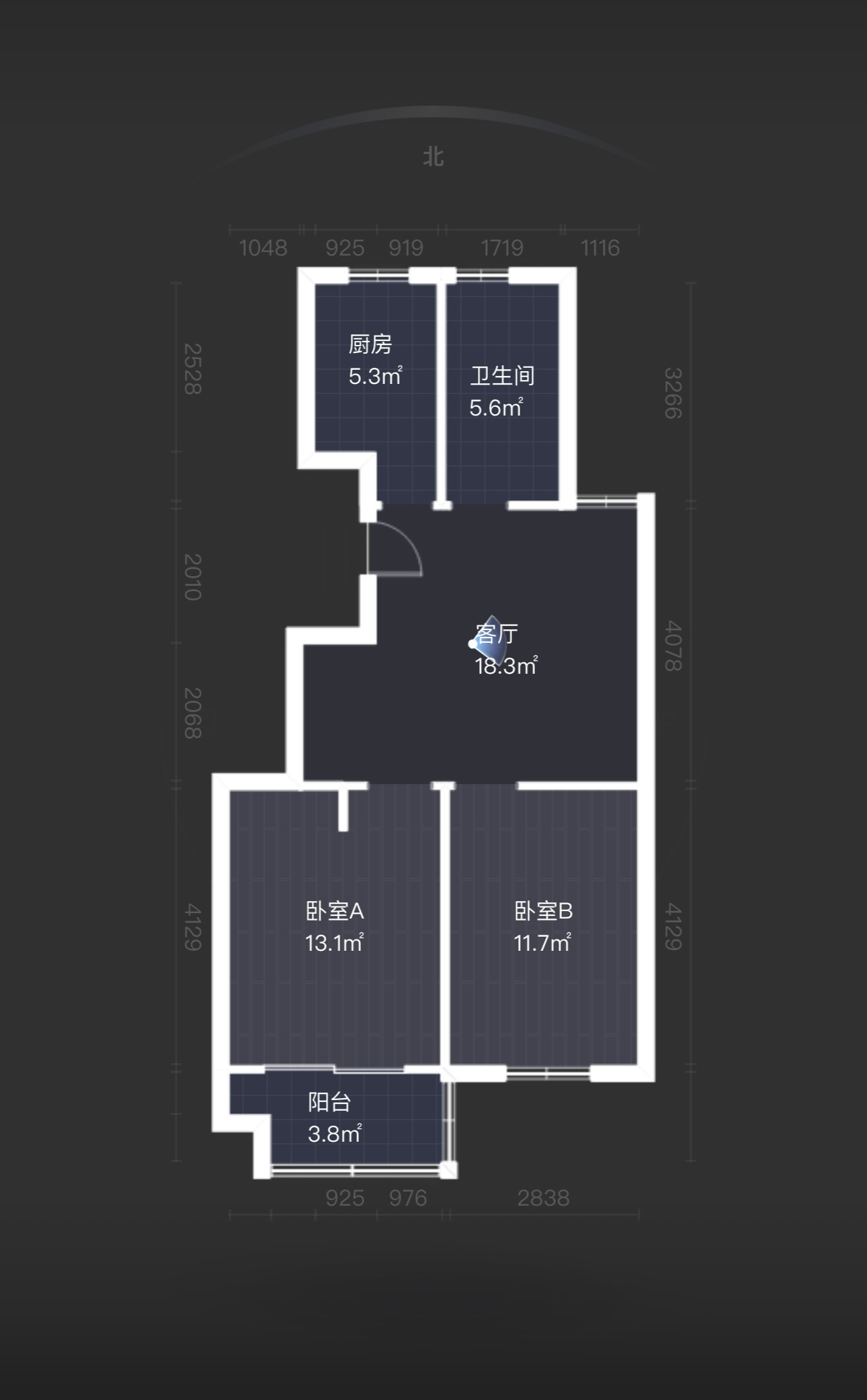 天香苑 2室2厅1卫 101.00m&sup2;